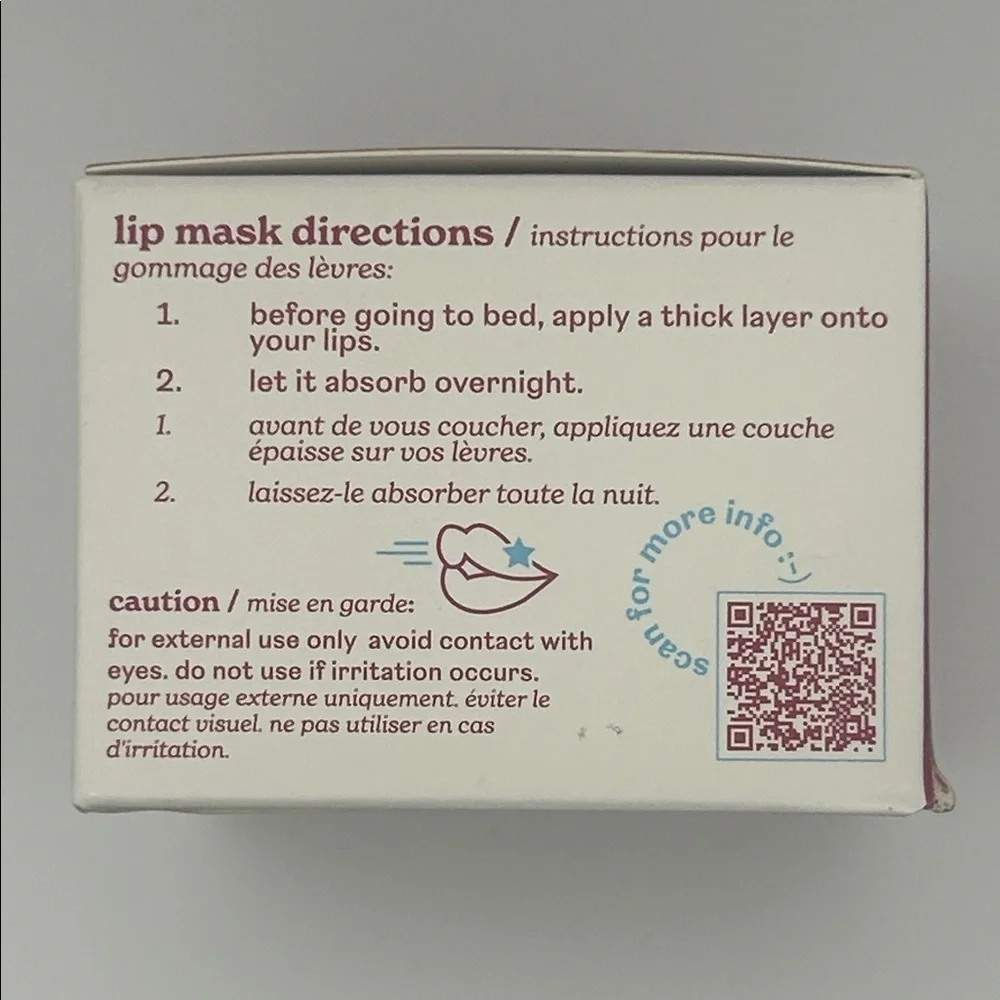 NEW jubel naturals Vanilla Cherry Treatment Lip Mask